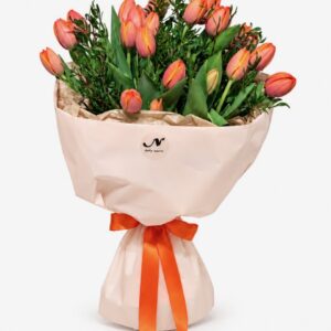 Tulipánová kytica oranžová